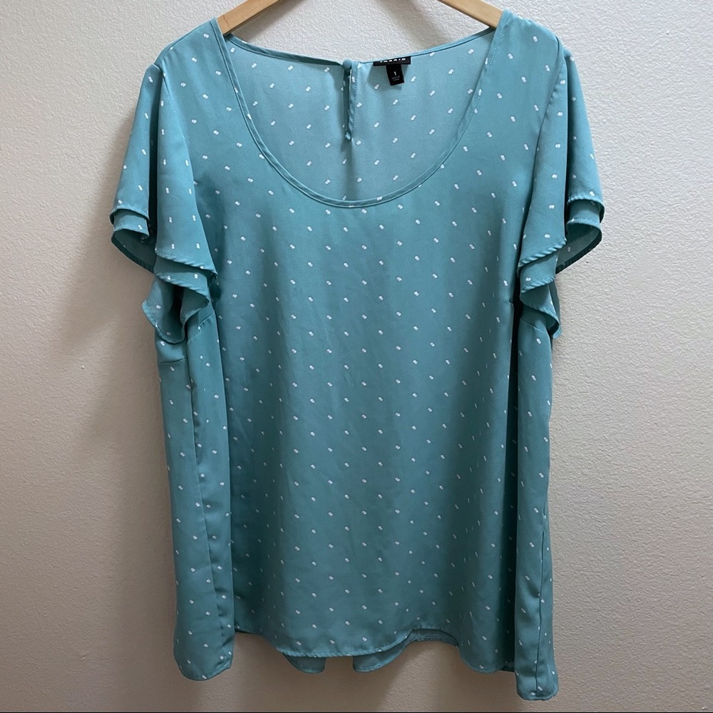 Torrid 1X Blue Blouse